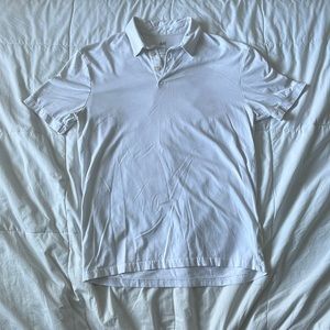 H&M White Cotton Polo Shirt